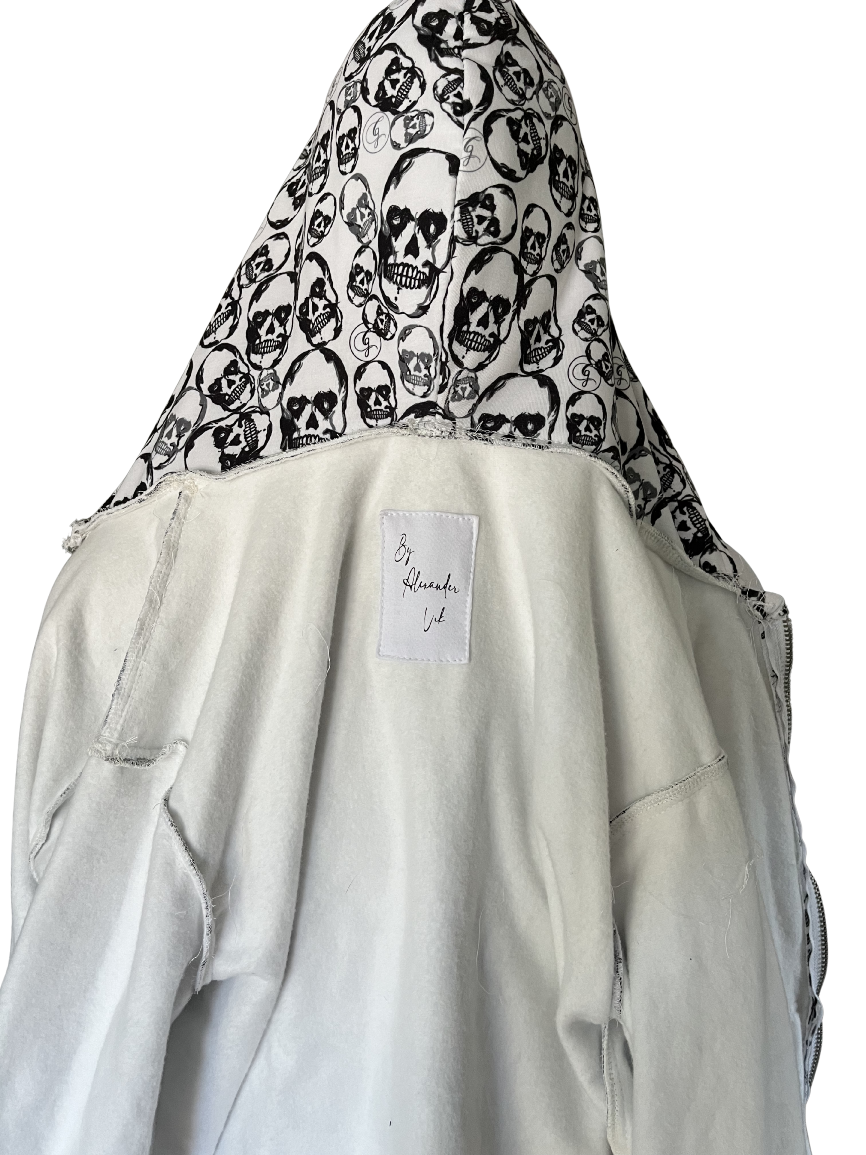 Skull zip Hoodie