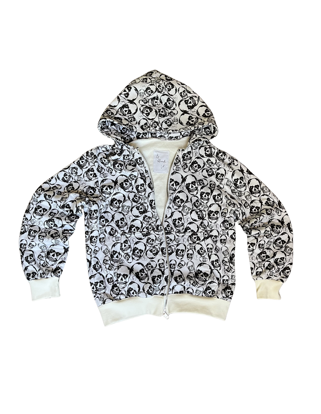 Skull zip Hoodie
