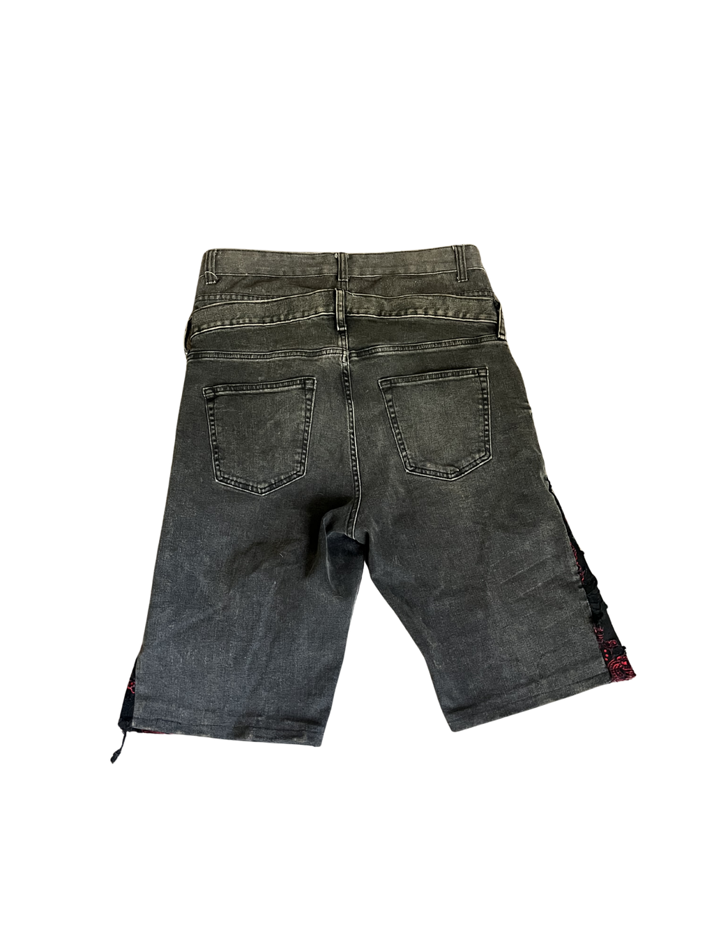 Double Waisted Grey Wash Jorts