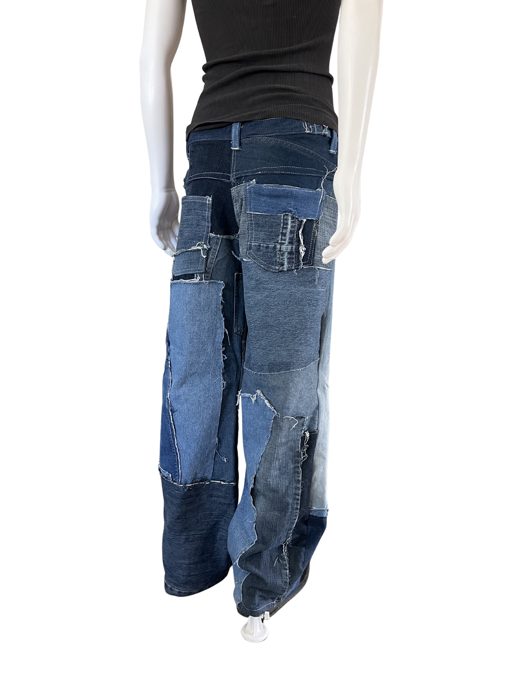 Wide Legged Scrap Denim Jeans