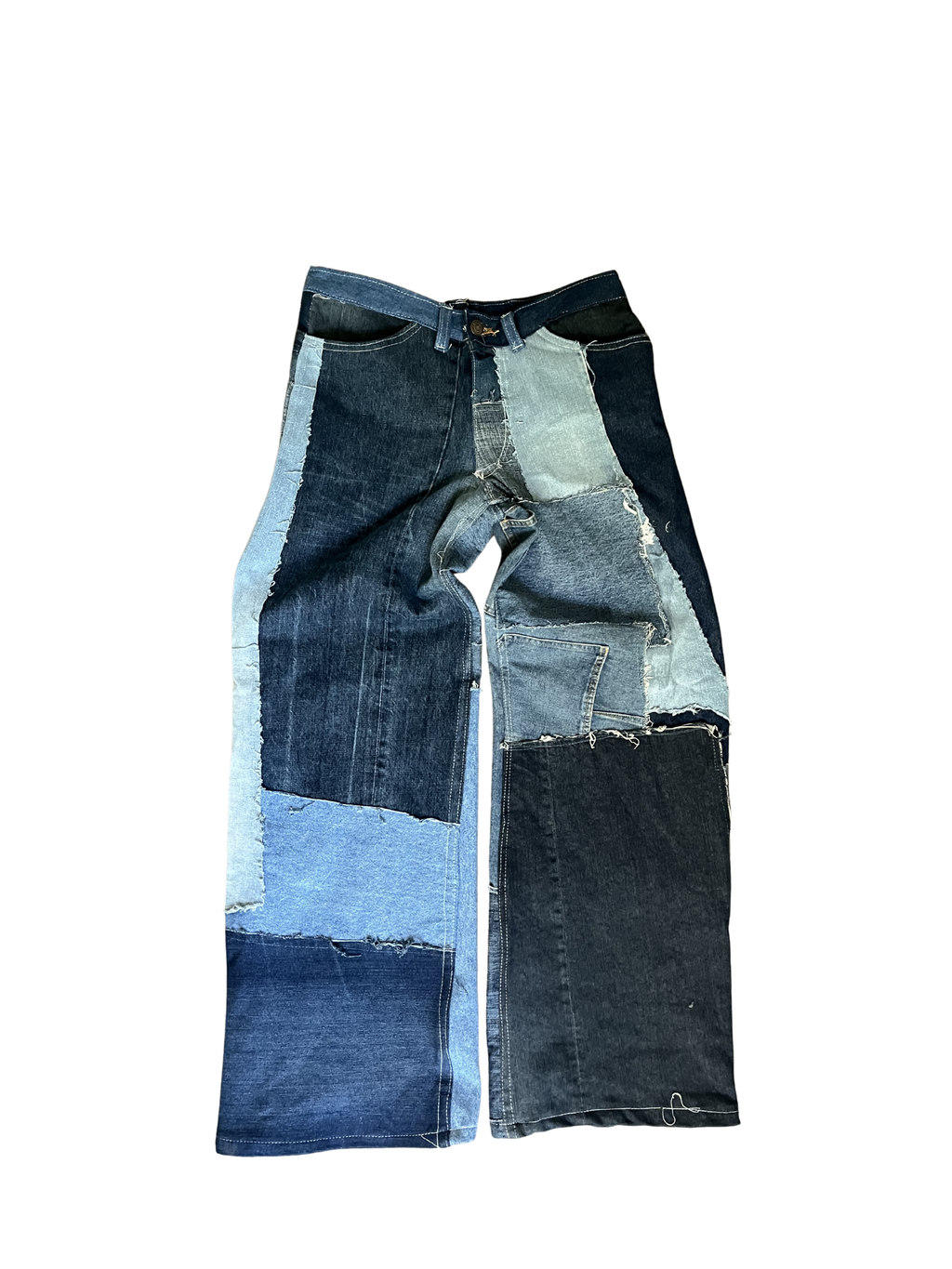Wide Legged Scrap Denim Jeans