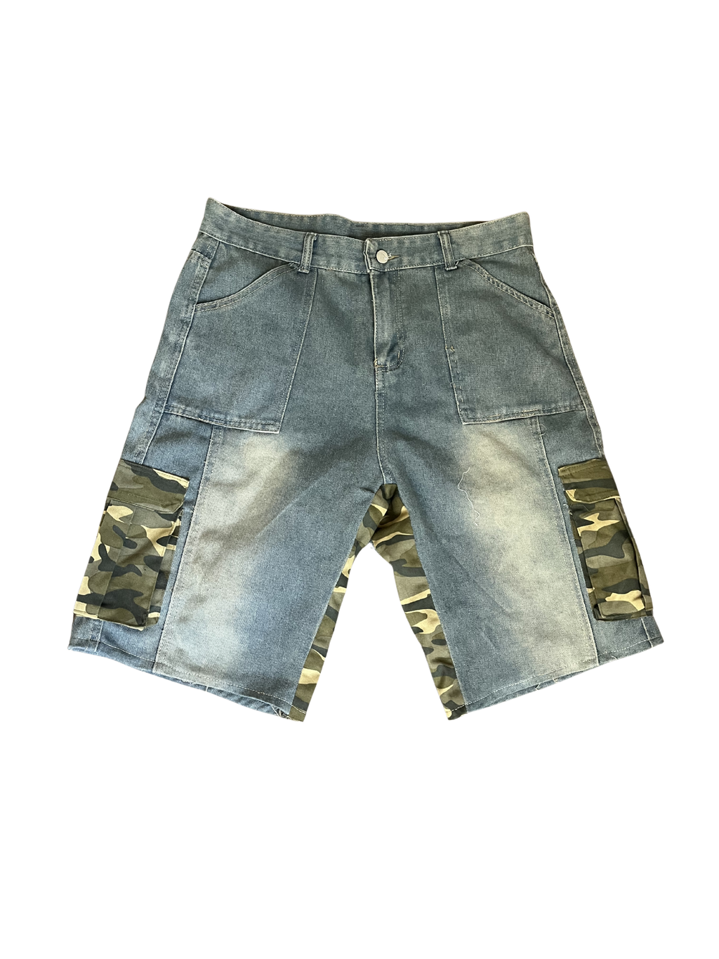 Faded Camo Cargo Jorts