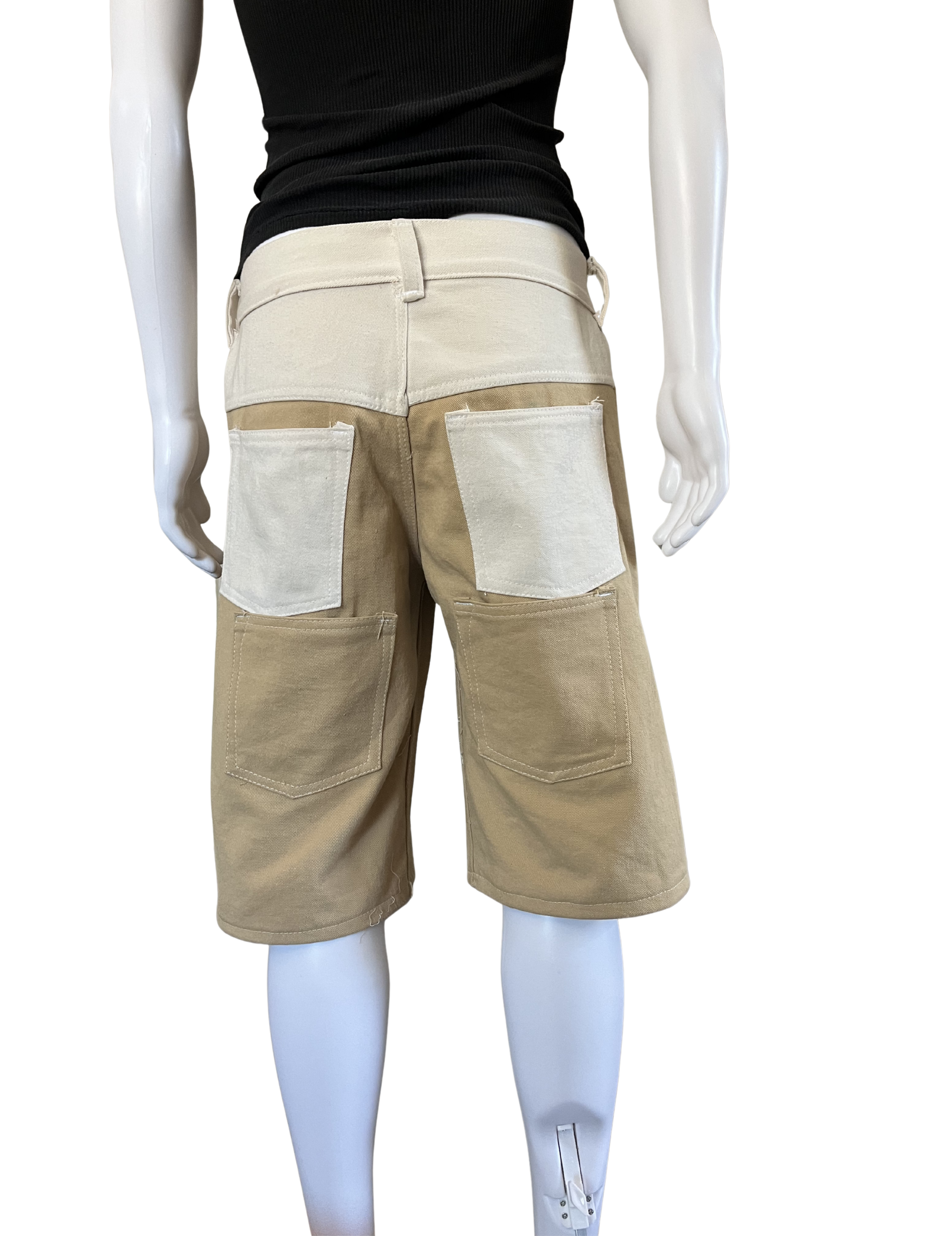 Two-Tone Khaki Jorts
