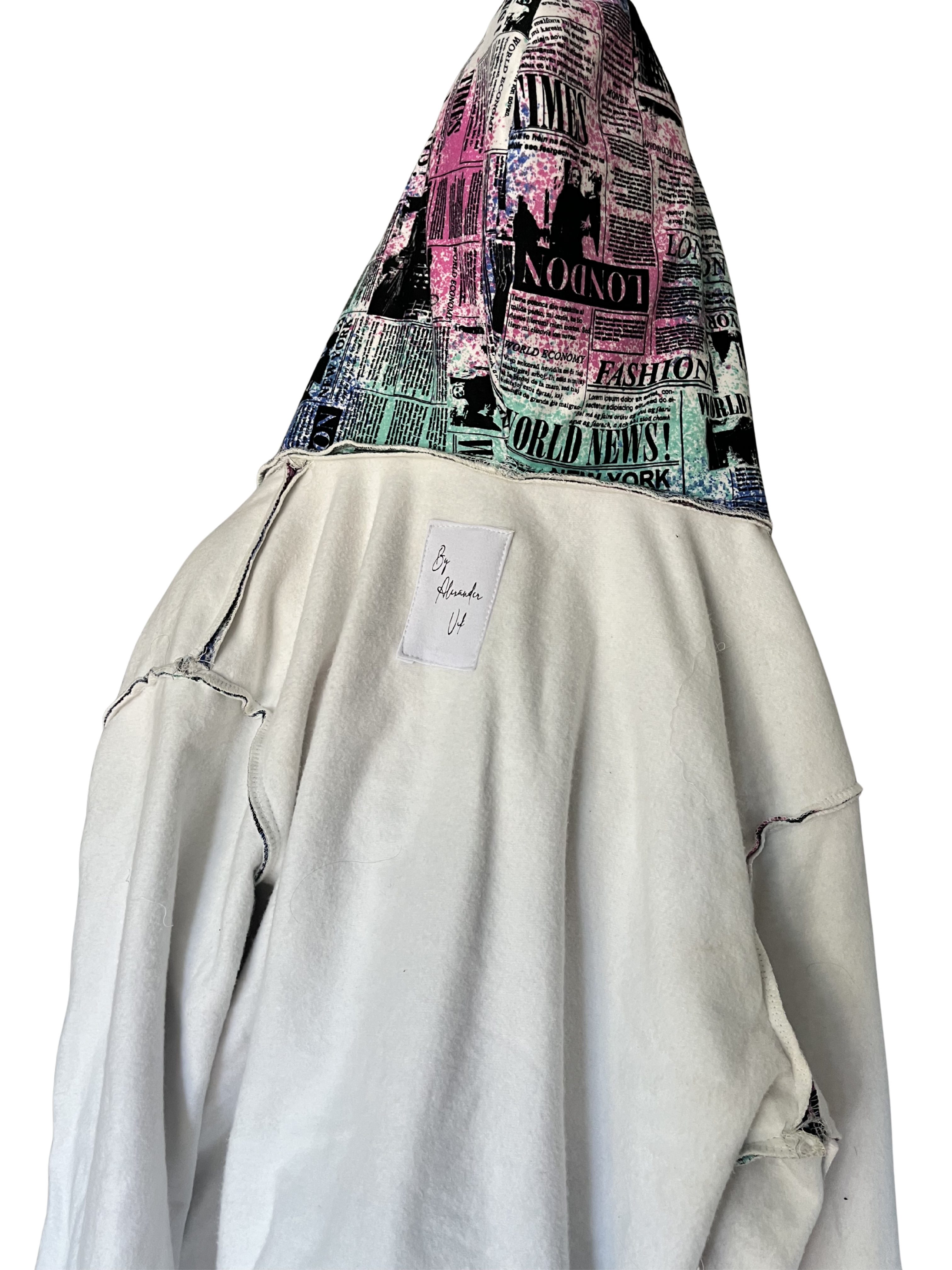 Dyed Newspaper Zip-Up