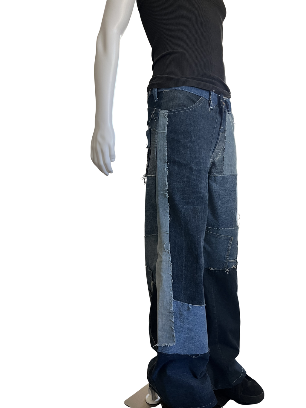 Wide Legged Scrap Denim Jeans